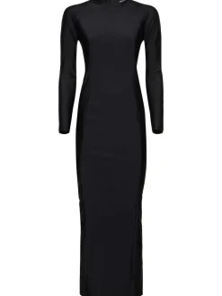 Vestito midi in jersey Rashguard