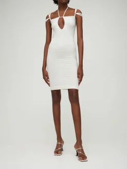 Vestito midi in jersey stretch