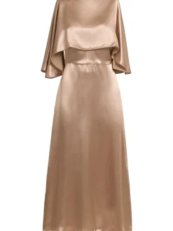 Vestito midi in raso