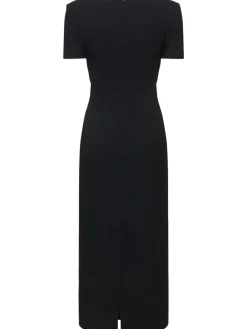 Vestito midi Moon in crepe di lana