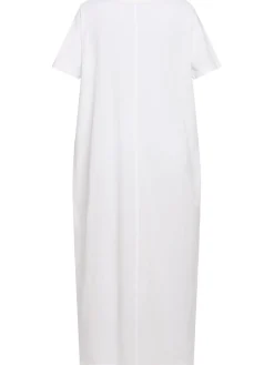 Vestito midi Rakira in cotone a maniche corte