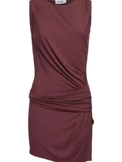 Vestito mini in jersey drappeggiato