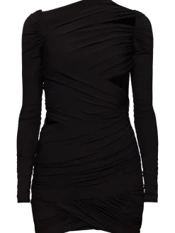 Vestito mini in jersey stretch drappeggiato