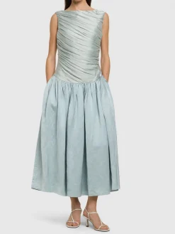 Vestito Ora drappeggiato senza maniche