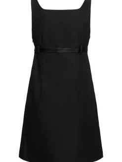 Vestito sartoriale con cintura