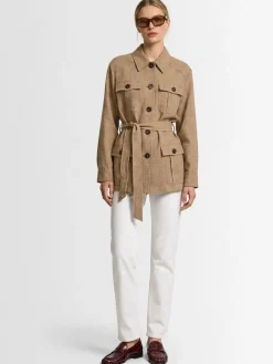 Viadana buttoned linen jacket