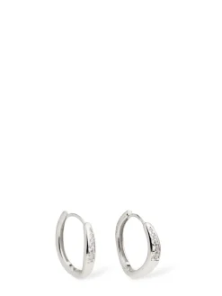 Wave combo large hoop earrings