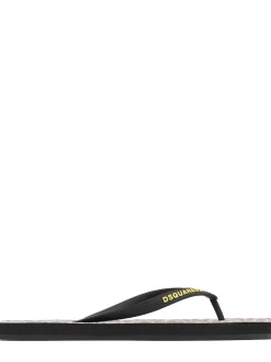 Wild logo rubber flip flops