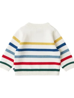 Wool blend tricot knit sweater