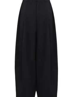 Wool wide pants