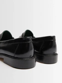 Yardee embossed leather loafers