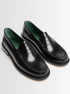 Yardee embossed leather loafers
