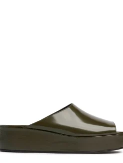 Zeppe flatform Emi in pelle verniciata 20mm