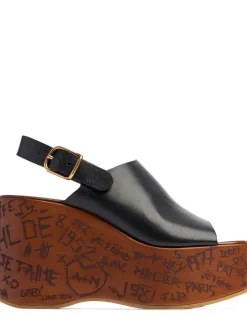 Zeppe Maxime in pelle 100mm